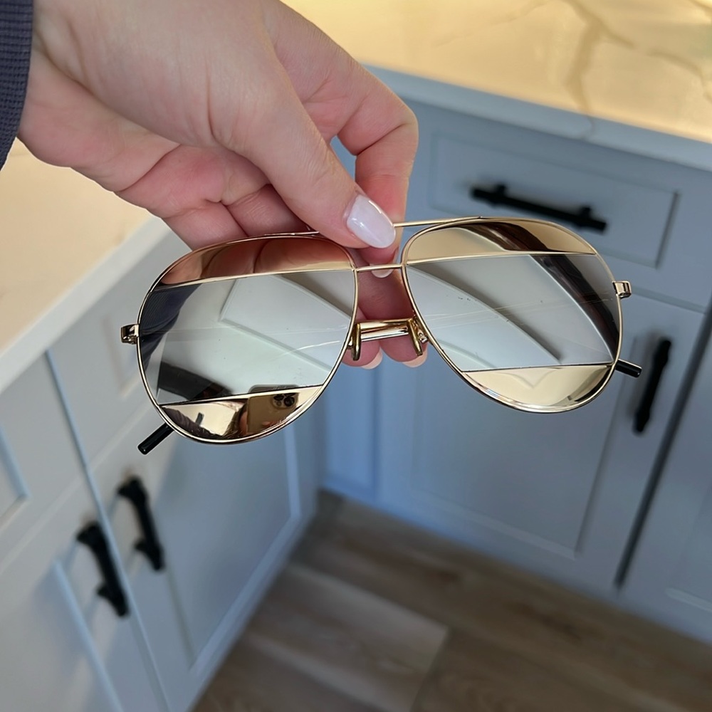 Dior Split Gold Sunglasses